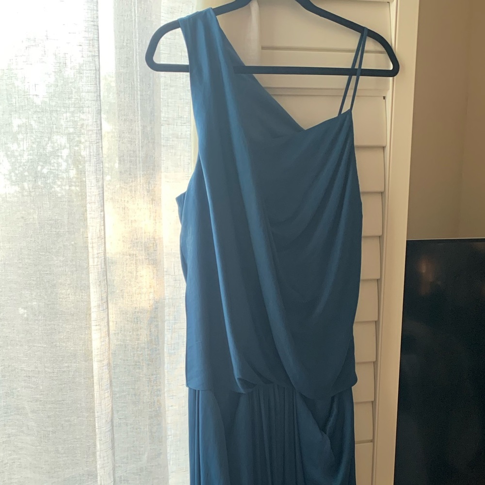 Helmut Lang Teal Cocktail Dress